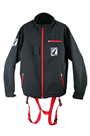 Jacket Safety Harness, Wind Breaker/Water Proof Black