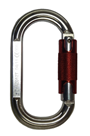 Aluminium Construction Karabiner With Twist Lock Snap Hook Mechanism GFAZ012T