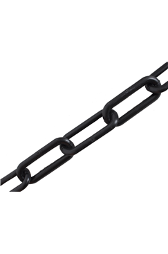 10mm BLACK Plastic Link Chain x 20mtr Reel