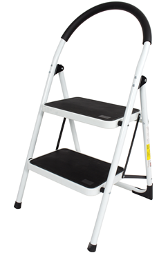 Steel Foldable 2 step Ladder Non-slip Tread