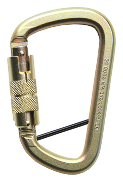 Steel Construction Karabiner With Twist Locking Mechanism & Locking Pin GFAZ017T-LP