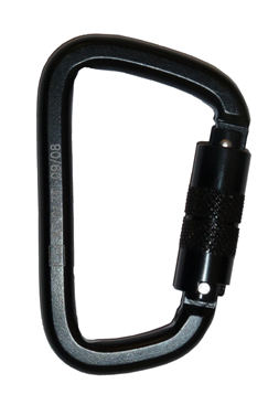 Quick And Easy Steel Twist Lock Construction Karabiner - GFAZ017T-BLACK