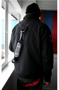 Jacket Safety Harness, Wind Breaker/Water Proof Black