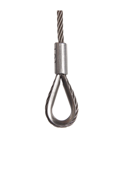 Wire Rope Ladder Flexible - Swaged Eye - LYON