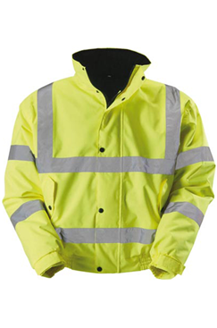 Hi-Viz Yellow Bomber Jacket, Available in M, L, or XL