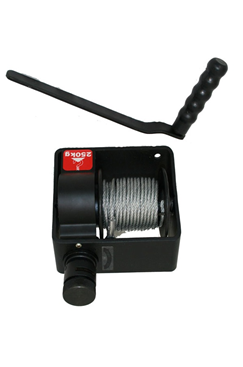 Manual Lifting/ Hoisting Hand Winch - Type B, WLL 250 kg - Automatic Brake System & Rope Options Available WINCHI250