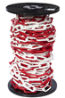 6mm RED & WHITE Plastic Link Chain