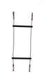 Black Stainless Steel Wire Rope Rung Ladder - Swaged Eye